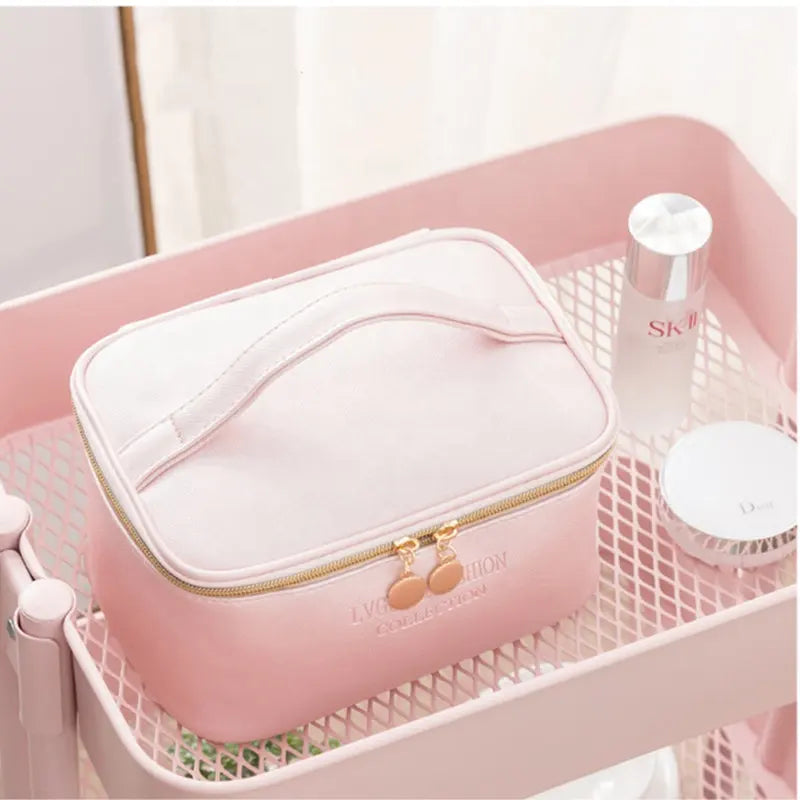 Set Of 3 Female Leather Makeup Pouch, Cute Preppy Makeup Bag, Multifunction Women Cosmetic Bag, Travel Toiletry Storage Organize Handbag, Waterproof Female Makeup Case, PU Leather Zipper Make Up Bag, Soft Leather Makeup Bag Set Of 3 Female Leather Makeup Pouch, Cute Preppy Makeup Bag, Multifunction Women Cosmetic Bag, Travel Toiletry Storage Organize Handbag, Waterproof Female Makeup Case, PU Leather Zipper Make Up Bag, Soft Leather Makeup Bag
